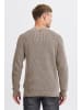 INDICODE Strickpullover IDRockford 35176MM Strickpulli in Waffelstrick-Optik in Grau