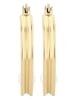Adeliás Damen Ohrringe aus Edelstahl mit Perle in gold