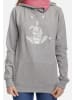 Disney Schalkragenpullover Bambi Thumper in grau meliert/pink