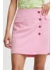 b. young BYDANTA SH SKIRT - HEAVY WOVEN A-shape in Begonia Pink