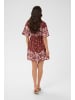 Kaffe Kleid KArosine Tight fit in Henna Border Flower