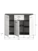 ebuy24 Sideboard Salsa Weiß 120 x 37 cm