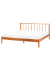 Beliani Doppelbett BARRET in Heller Holzfarbton - (W) 176 x (H) 86 x (L) 210 cm