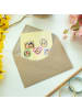 Mr. & Mrs. Panda Grußkarte Igel Familie mit Spruch in Gelb Pastell