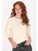DreiMaster Vintage Pullover in Wollweiss Melange