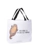 Mr. & Mrs. Panda Reisetasche Otter Umarmen mit Spruch in Weiß