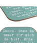 Mr. & Mrs. Panda Coaster Spruch Dankbarkeit für Freundschaft mit... in Meeresbrise