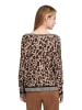 Betty Barclay Strickpullover mit Animalprint in Taupe/Beige