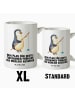 Mr. & Mrs. Panda Teepott Pinguin Angler mit Spruch in Weiß
