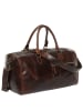 SID & VAIN Leder-Reisetasche Leder Weekender Unisex SEATTLE in braun