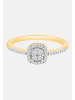 Diamant Exquis Ring aus 375 Gelbgold mit Diamant