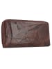 mano Donna Aurona Geldbörse RFID Leder 19 cm in dunkelbraun