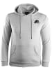 GUGGEN MOUNTAIN Kapuzenpullover Fleece Hoodie mit Logo in Grau