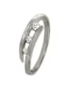 GoldDream 333 Weißgold - 8 Karat Damen Ringe 3er Zirkonia Fingerring  56 (17,8)