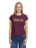 CARTOON Rundhals-Shirt mit Ärmelaufschlag in Patch Purple/Grey
