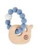 Bieco Spielwaren Beißring mit Silikon Perlen Blau Wal - ab Geburt in Blau