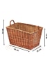 kobolo Kaminholzkorb WEIDENECK24 in Braun