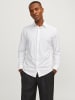Jack & Jones Langärmliges Hemd mit Knopfleiste und Kentkragen in Weiß