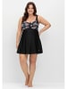 sheego Badekleid in schwarz bedruckt
