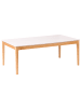 Beliani Couchtisch BONNEY in Braun/Weiß - (W) 70 x (H) 46 x (L) 120 cm