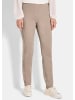 GOLDNER Kurzgröße:  Slim Fit Hose BELLA mit Schlupfbund in beige