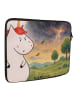 Mr. & Mrs. Panda Laptop Tasche Einhorn Wut Design ohne Spruch in Weiß