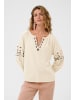 Cream Langarm-Bluse CRAgate Regular fit in Oatmeal
