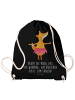 Mr. & Mrs. Panda Jutebeutel Fuchs Ballerina mit Spruch in Schwarz