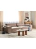 Beliani 3-tlg 2-Sitzer Sofa HELLNAR in Braun