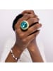 Luxenter Ring Mantis mit 18 Karat Gold-Mantis green