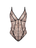 Scandale Eco-lingerie Tief Ausgeschnittener Body in Snake Print