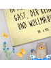 Mr. & Mrs. Panda Gästehandtuch Marienkäfer Fliegenpilz mit Spruch in Gelb Pastell