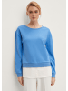 comma Sweatshirt langarm in Blau