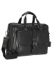 Leonhard Heyden Roma - Aktentasche 2 Fächer. mit Vortasche Leder 15" 41 cm (schwarz) in schwarz