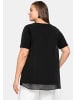 sheego Blusenshirt in schwarz