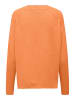 JACQUELINE de YONG Basic Strick Pullover Stretch Sweater mit Schlitzen JDYMARCO in Orange