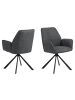 ebuy24 Esszimmerstuhl Glenda Grau 2er Set