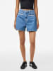 Pieces Jeansshorts in Medium Blue Denim