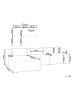 Beliani 3-Sitzer Sofa SVANSELE in Weiß - (W) 278 x (H) 72 x (L) 174 cm