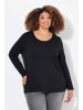 Ulla Popken Shirt in classic schwarz