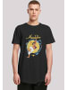 F4NT4STIC Long Cut T-Shirt Long Cut T-Shirt 'Disney Aladdin Rope Swing' in schwarz