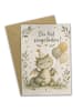Mr. & Mrs. Panda Glückwunschkarte Babydrache sanft Design mit Sp... in Weiß