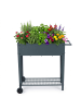 relaxdays Hochbeet in Anthrazit - (B)85 x (H)80 x (T)50 cm