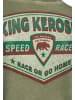 King Kerosin King Kerosin Oil Washed T-Shirt Speedway 1955 in olivgrün