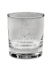 Mr. & Mrs. Panda Trinkglas Pinguin mHerzieren mit Spruch in Transparent