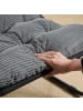 ABRIHOME Loungesessel in Grau mit Ottomane Sitzkissen für Wohnzimmer