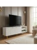FineBuy TV- und Lowboards in Weiß / Spanplatte / 150x39x51