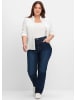 sheego Stretch-Jeans in dark blue denim