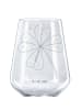 Mr. & Mrs. Panda Weinglas Blume Kleeblatt ohne Spruch in Transparent