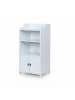 relaxdays Badezimmerschrank in Weiß - (B)40,5 x (H)86 x (T)36 cm